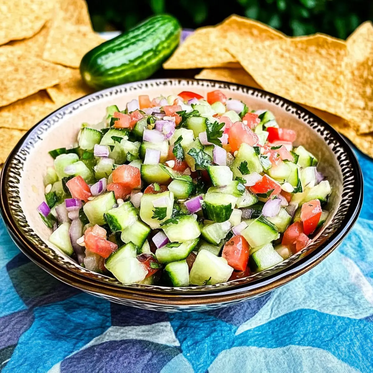 crisp cucumber salsa