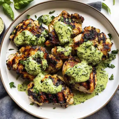 Green Goddess Grilled Boneless Chicken Thighs