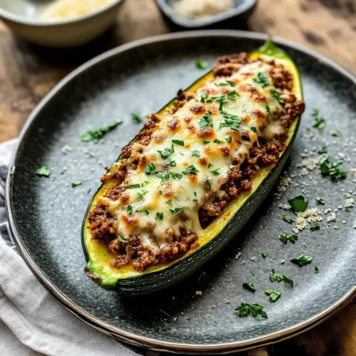 Easy Stuffed Zucchini Boats
