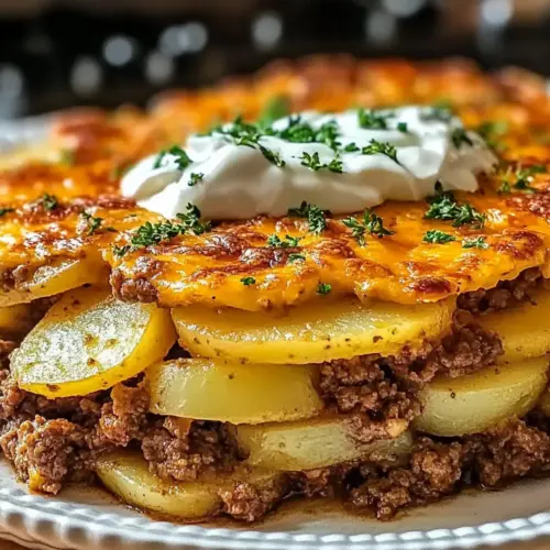 Healthy Loaded Beef and Potato Bake