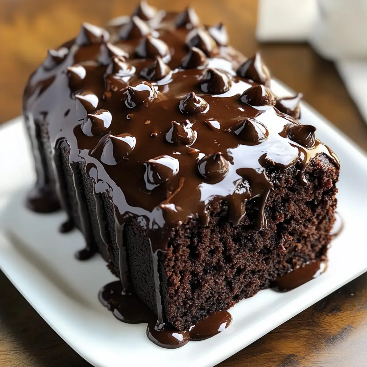Hot Fudge Brownie Bread