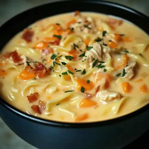crack chicken noodle Soup
