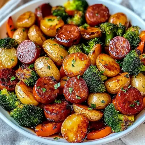 Honey Garlic Kielbasa & Veggies