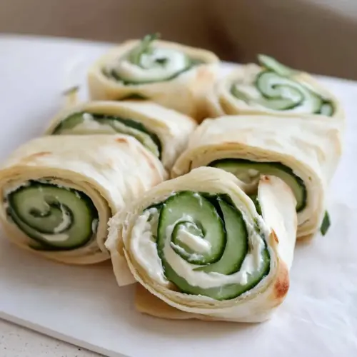 Cucumber and Cream Cheese Sandwich Rolls