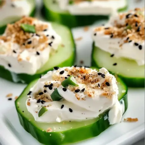Bagel Cucumber Snacks