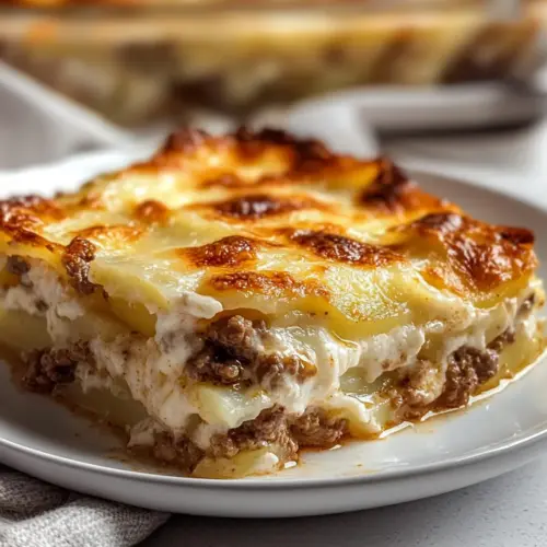 Creamy Beef and Scalloped Potato Casserole