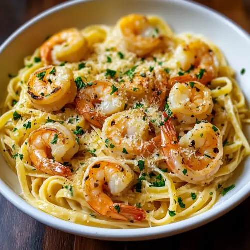 Creamy Garlic Shrimp Pasta