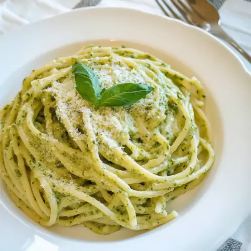 10-Minute Creamy Pesto Pasta