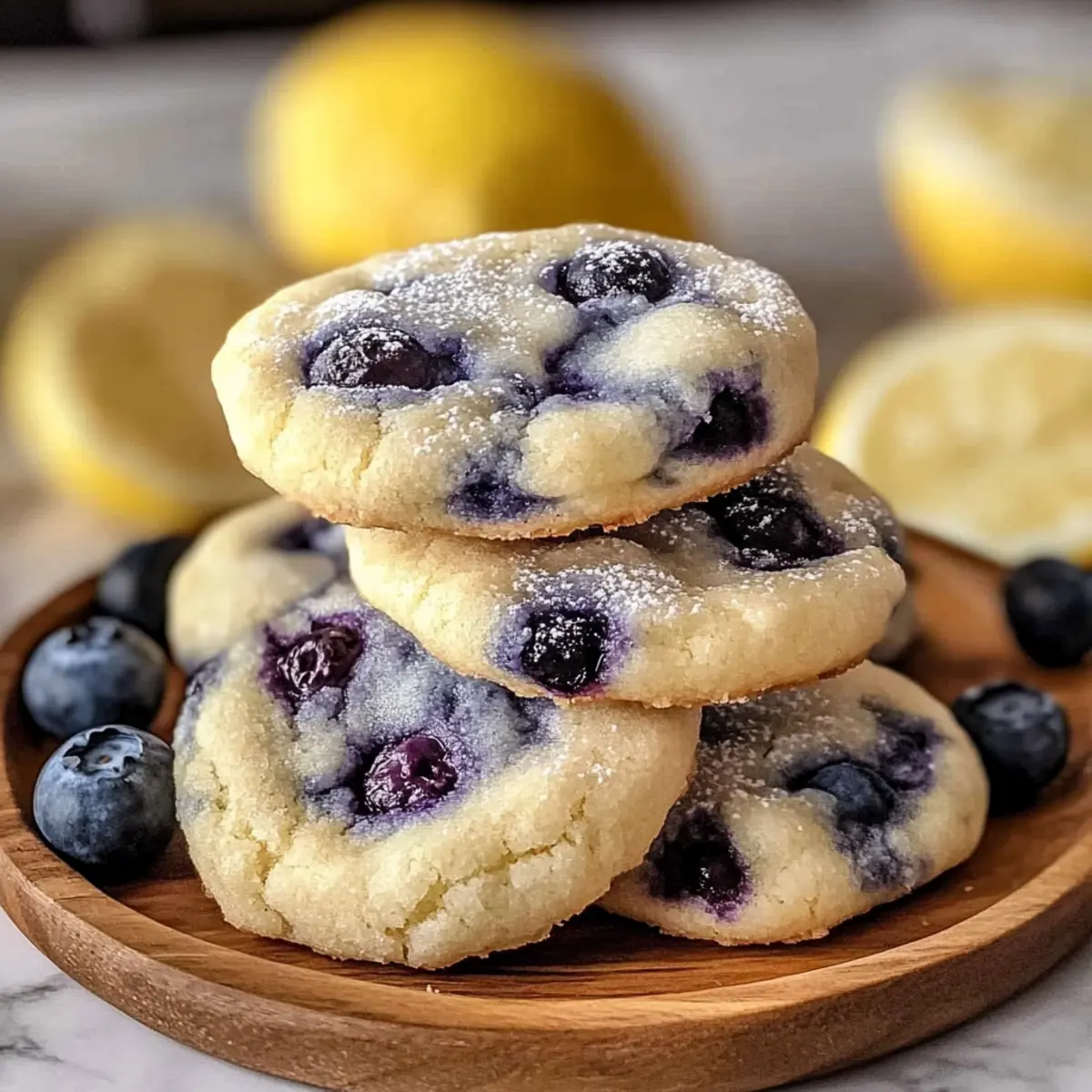 Lemon Blueberry Cheesecake Cookies
