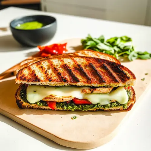 Loaded Chicken Pesto Panini